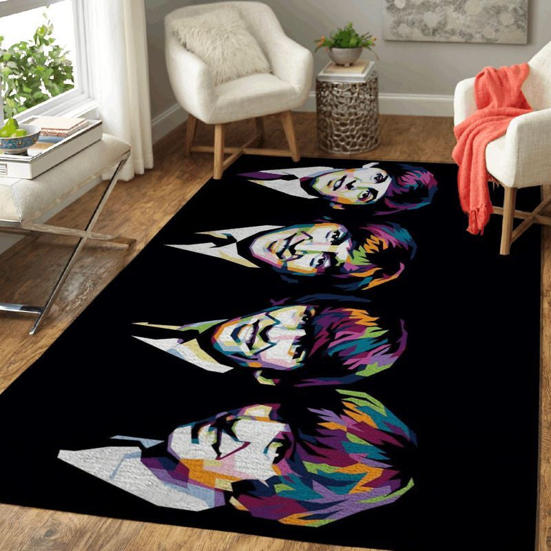 Beatles Band Music Rock Band 1960 Popart Teppich, Teppiche - Outdoor Teppich, Teppich Wohnzimmer, Küchenteppich, Kinderzimmer, Modern