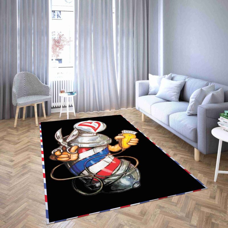 Friseur Shirt Teppich, Teppiche - Outdoor Teppich, Teppich Wohnzimmer, Küchenteppich, Kinderzimmer, Modern