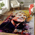 Jon Bon Jovi Bon Jovi American Rock Band Members Pop Art Iv Teppich, Teppiche - Outdoor Teppich, Teppich Wohnzimmer, Küchenteppich, Kinderzimmer, Modern