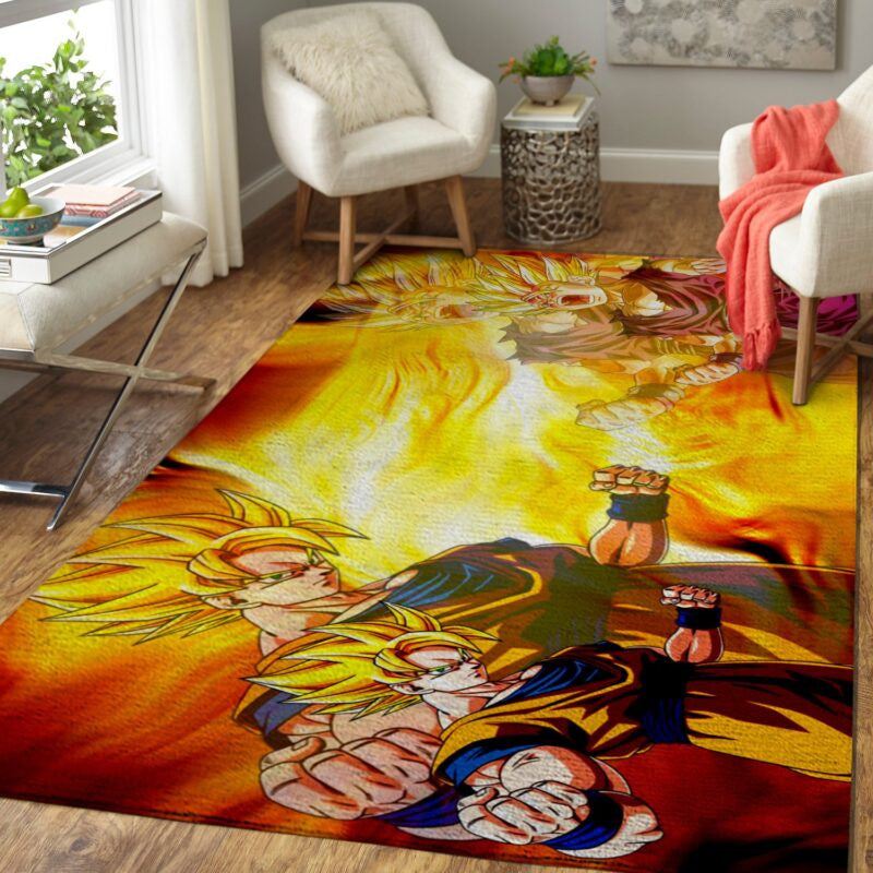 Goku Dragon Teppich, Teppiche - Outdoor Teppich, Teppich Wohnzimmer, Küchenteppich, Kinderzimmer, Modern