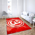 Fortuna Dusseldorf Fc Paint Art Teppich, Teppiche - Emblem Outdoor Teppich, Teppich Wohnzimmer, Küchenteppich, Kinderzimmer, Modern