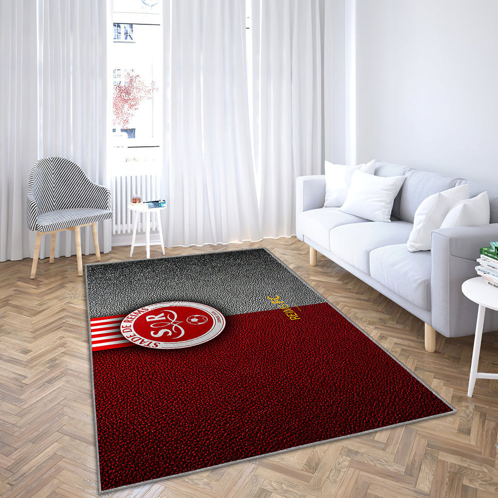 Reims Fc Teppich, Teppiche - Fc Stade De Reims Outdoor Teppich, Teppich Wohnzimmer, Küchenteppich, Kinderzimmer, Modern