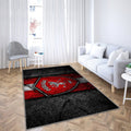 Perugia FC Teppich, Teppiche - Schwarzer Stein Outdoor-Teppich, Wohnzimmerteppich, Küchenteppich, Kinderzimmer, Modern