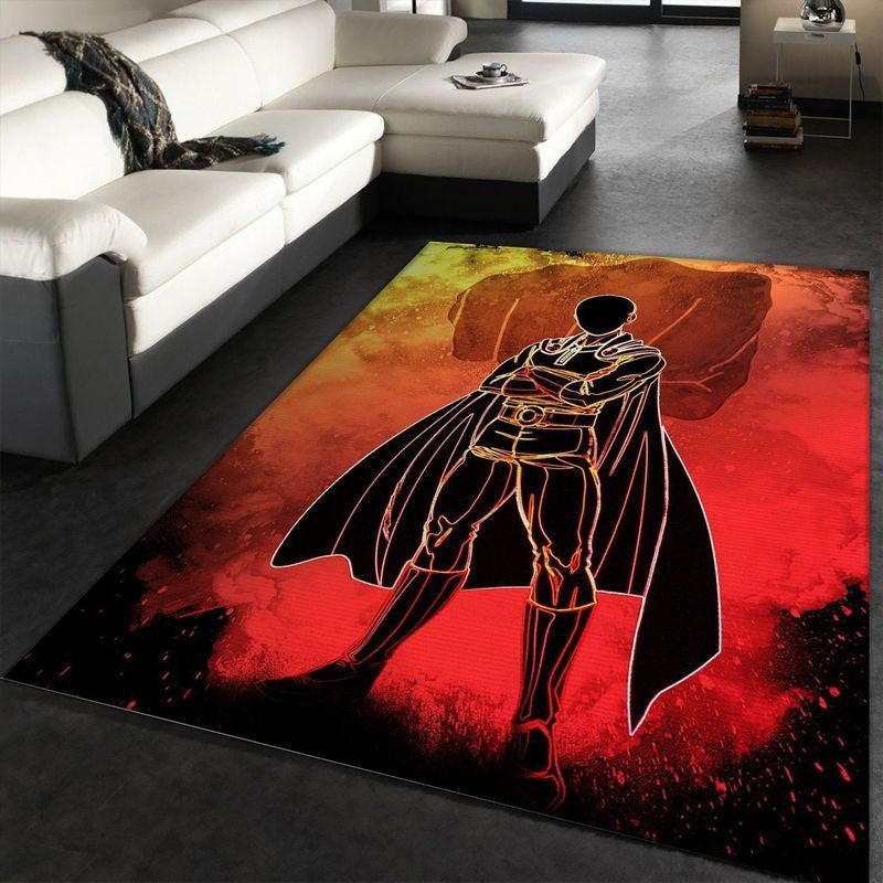 One Punch Man Saitama Caped Baldy S Soul Anime Hero Teppich, Teppiche - Outdoor Teppich, Teppich Wohnzimmer, Küchenteppich, Kinderzimmer, Modern