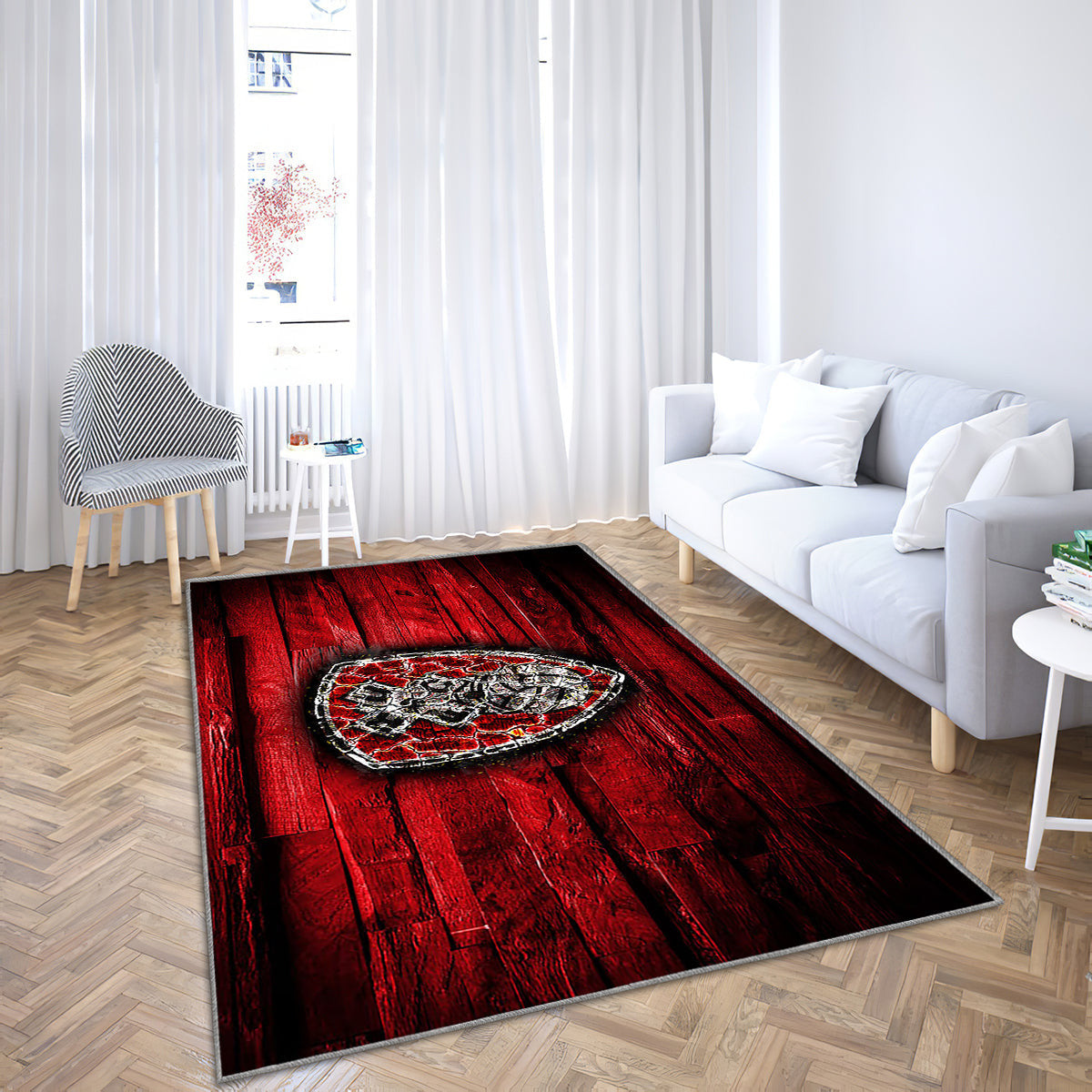 Rotherham United Fc Teppich, Teppiche - Rot Aus Holz Outdoor Teppich, Teppich Wohnzimmer, Küchenteppich, Kinderzimmer, Modern