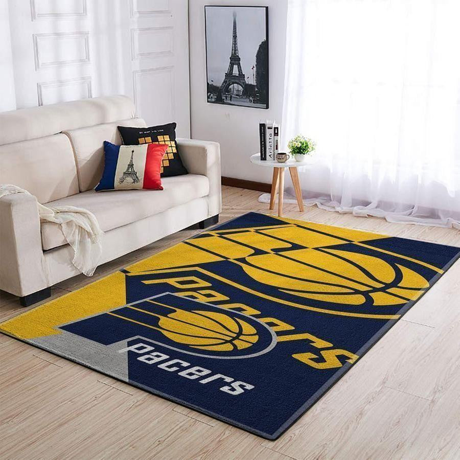Indiana Pacers Area NBA-Basketballteam Logo004 Teppich, Teppiche - Outdoor Teppich, Teppich Wohnzimmer, Küchenteppich, Kinderzimmer, Modern