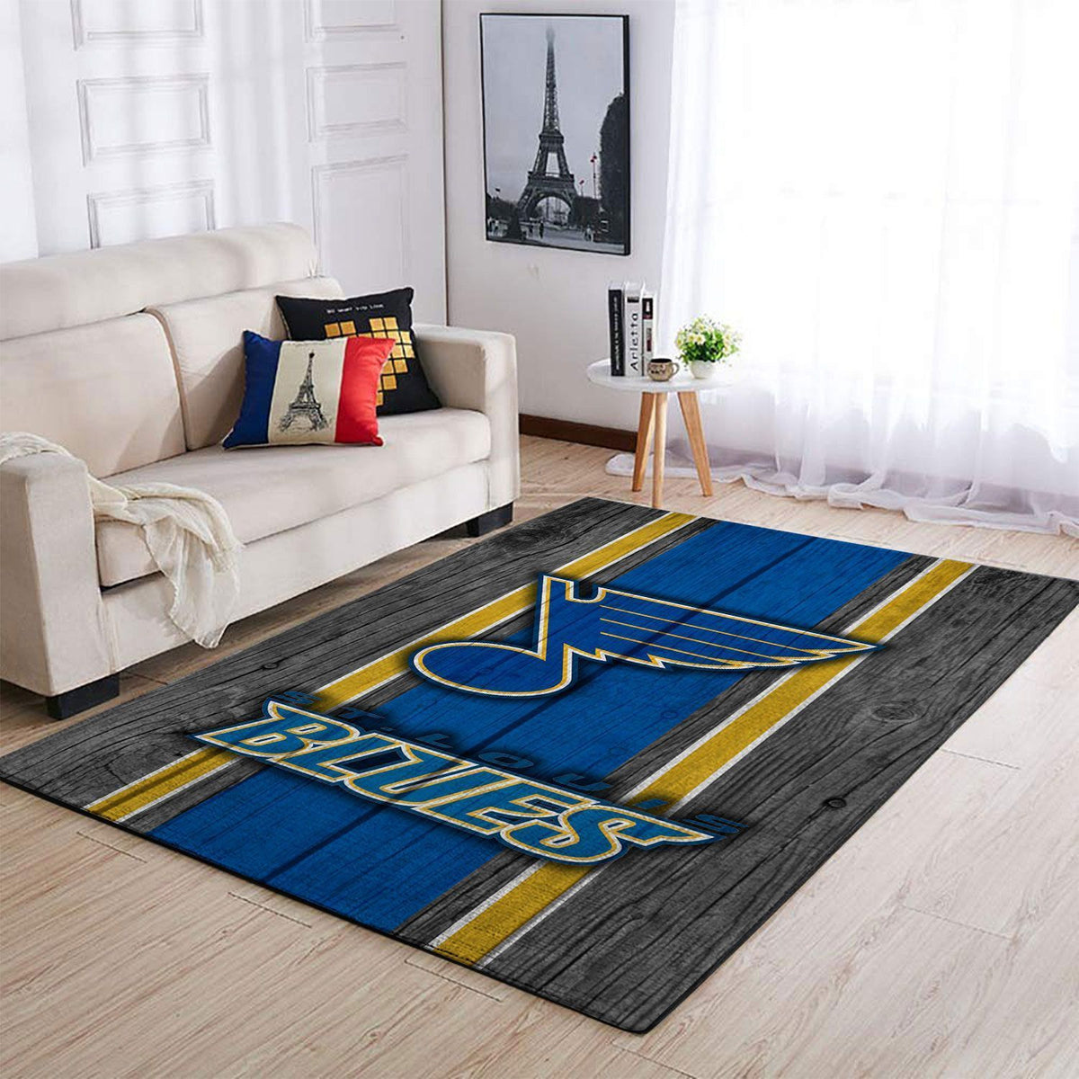 St. Louis Blues Nhl Area Team Logo Sport Teppich, Teppiche - Outdoor Teppich, Teppich Wohnzimmer, Küchenteppich, Kinderzimmer, Modern