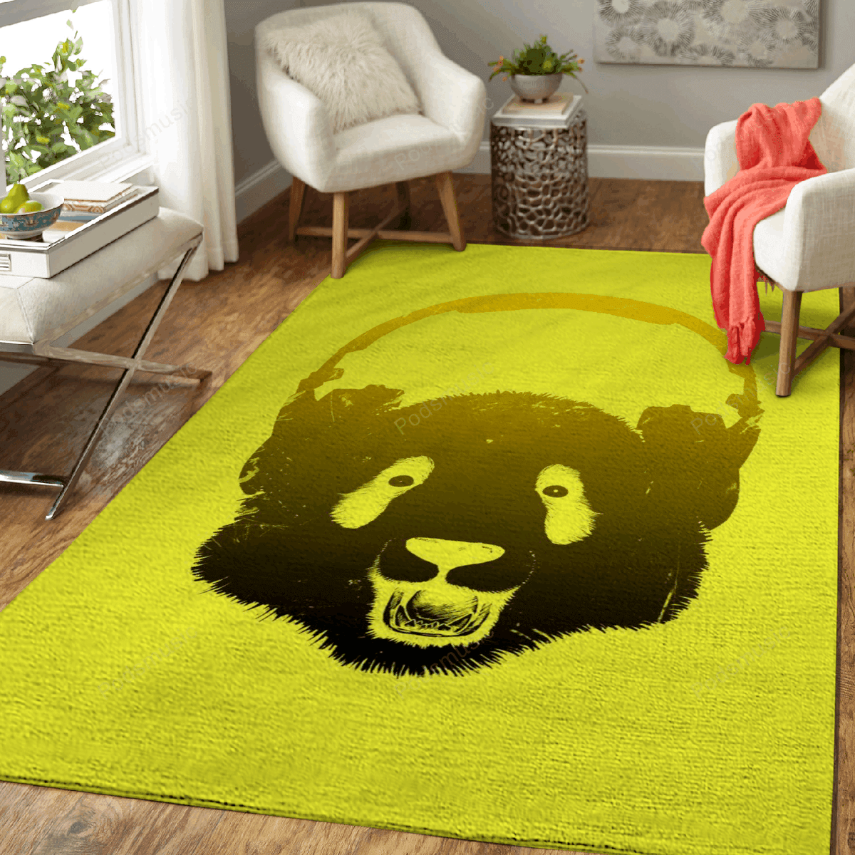 Musicpanda Musik für Fans Teppich, Teppiche - Outdoor Teppich, Teppich Wohnzimmer, Küchenteppich, Kinderzimmer, Modern