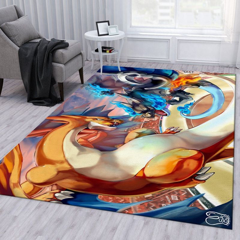Pokemon Dragon Anime Teppich, Teppiche - Outdoor Teppich, Teppich Wohnzimmer, Küchenteppich, Kinderzimmer, Modern