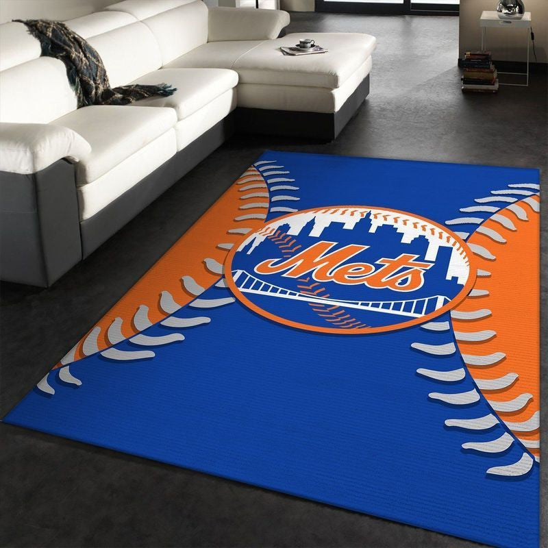 New York Mets Mlb 5 Teppich, Teppiche - Outdoor Teppich, Teppich Wohnzimmer, Küchenteppich, Kinderzimmer, Modern