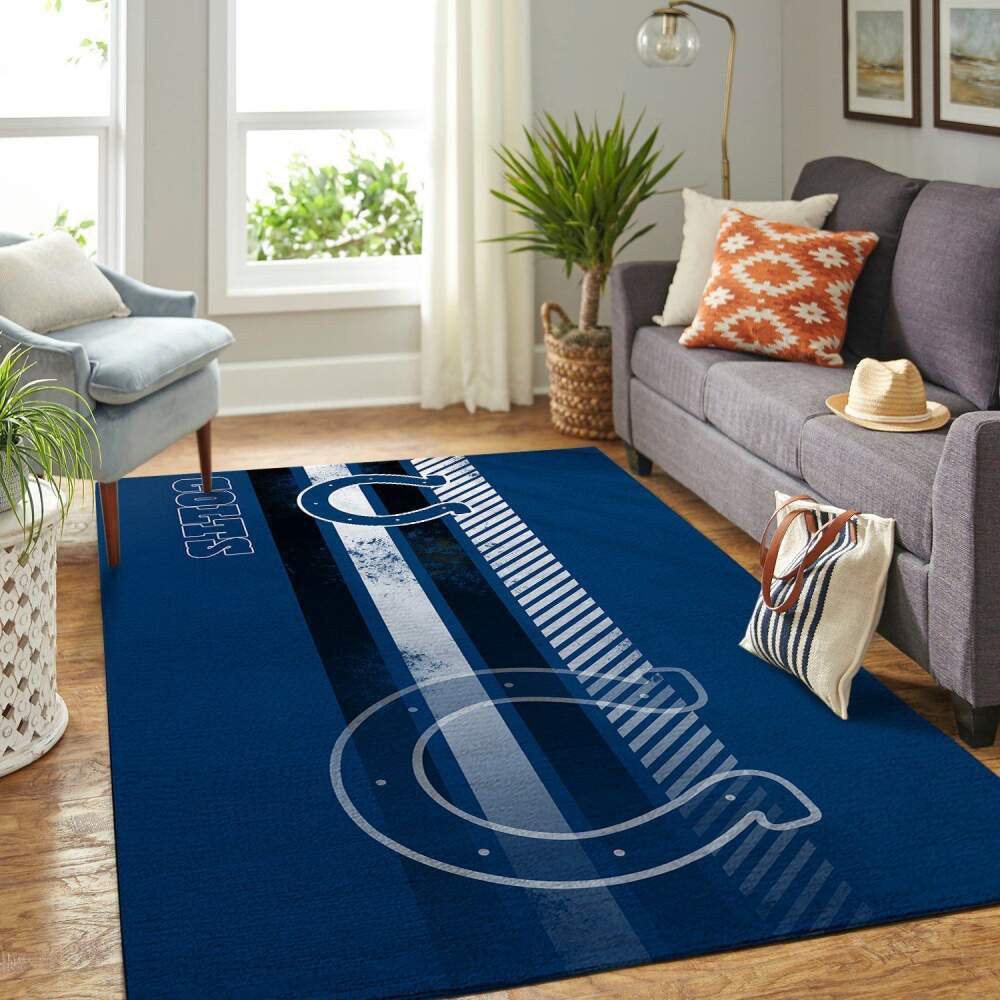 Indianapolis Colts Nfl Area Team Logo Sport Teppich, Teppiche - Outdoor Teppich, Teppich Wohnzimmer, Küchenteppich, Kinderzimmer, Modern