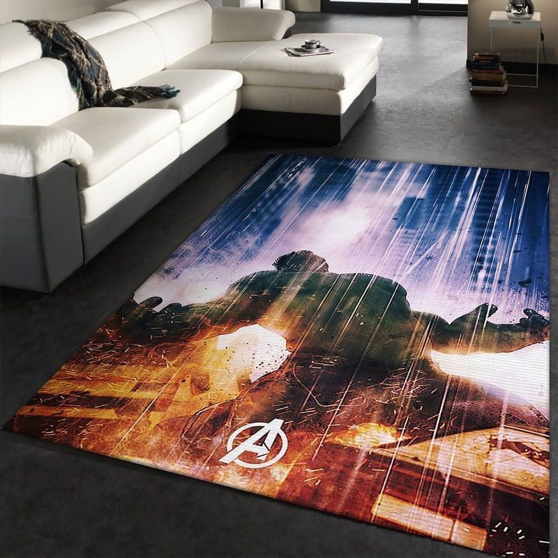 Hulk Marvel Superheld Floor II Teppich, Teppiche - Outdoor Teppich, Teppich Wohnzimmer, Küchenteppich, Kinderzimmer, Modern