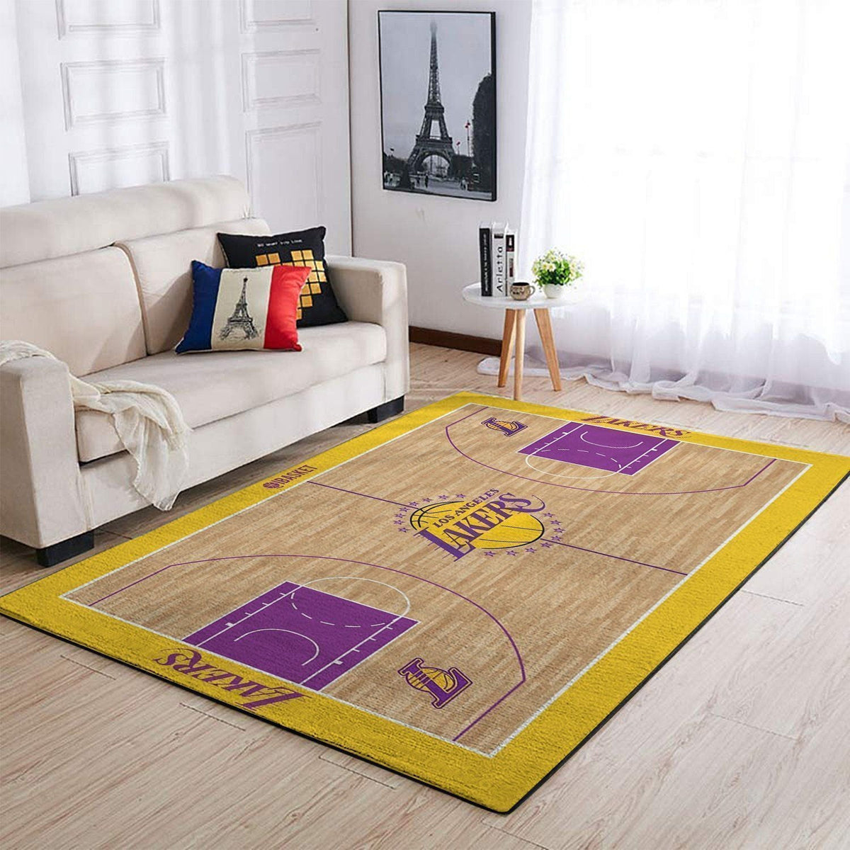 Los Angeles Lakers Bereich NBA-Basketballteam Logo027 Teppich, Teppiche - Outdoor Teppich, Teppich Wohnzimmer, Küchenteppich, Kinderzimmer, Modern