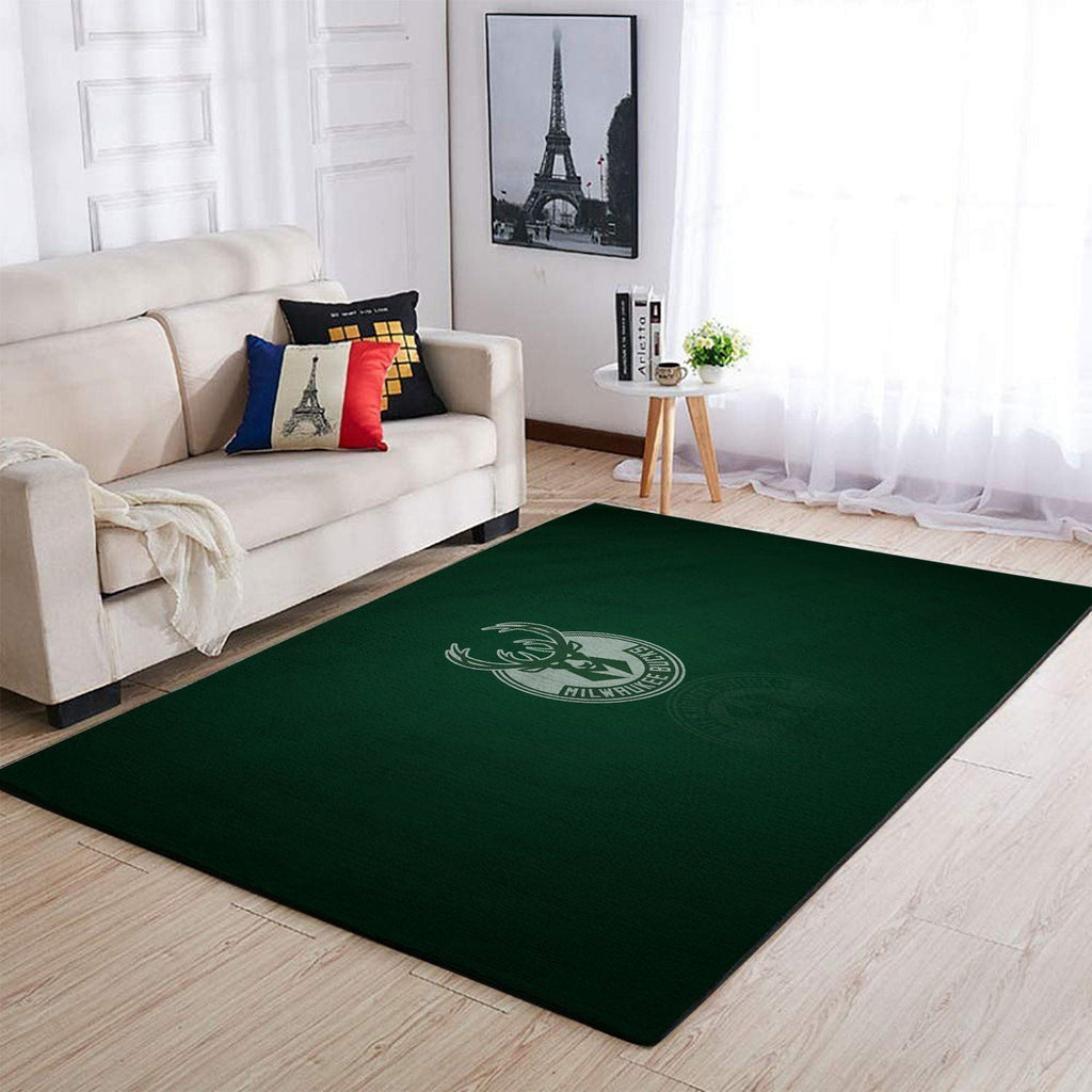 Milwaukee Bucks Area NBA-Basketballteam Logo006 Teppich, Teppiche - Outdoor Teppich, Teppich Wohnzimmer, Küchenteppich, Kinderzimmer, Modern