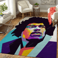 Jimi Hendrix Musiklegende für Fans Teppich, Teppiche - Outdoor Teppich, Teppich Wohnzimmer, Küchenteppich, Kinderzimmer, Modern