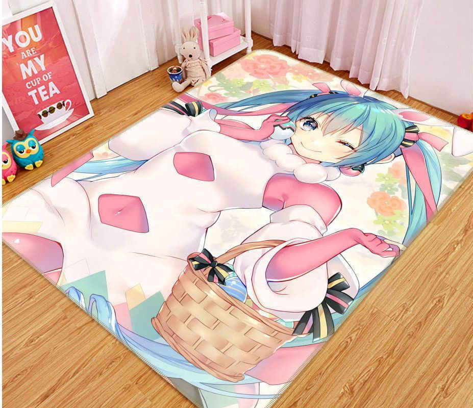 Hatsune Miku-Anime 68 Teppich, Teppiche - Outdoor Teppich, Teppich Wohnzimmer, Küchenteppich, Kinderzimmer, Modern