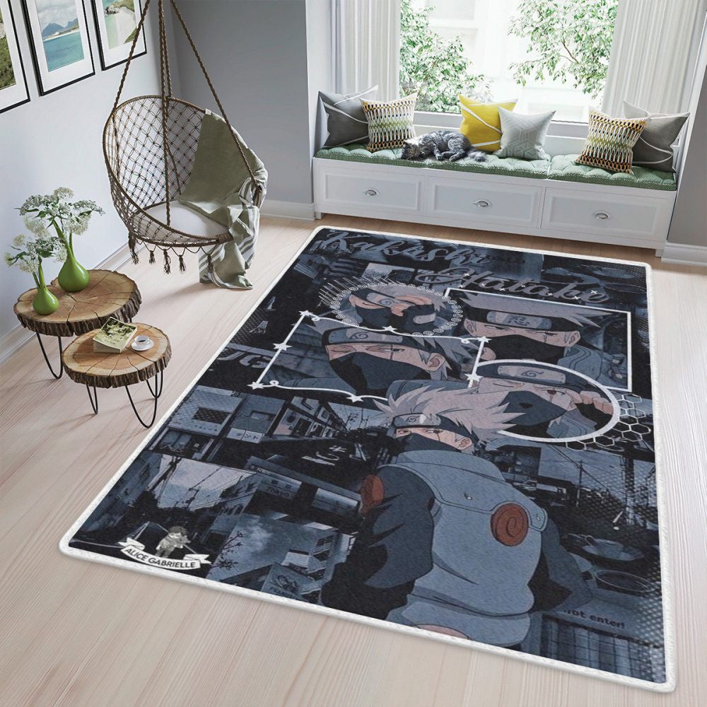Hatake Kakashi Naruto Anime Weihnachtsgeschenke Teppich, Teppiche - Outdoor Teppich, Teppich Wohnzimmer, Küchenteppich, Kinderzimmer, Modern