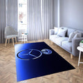 Mercedes Bereich Schwarz-Blau-Logo Teppich, Teppiche - Outdoor Teppich, Teppich Wohnzimmer, Küchenteppich, Kinderzimmer, Modern