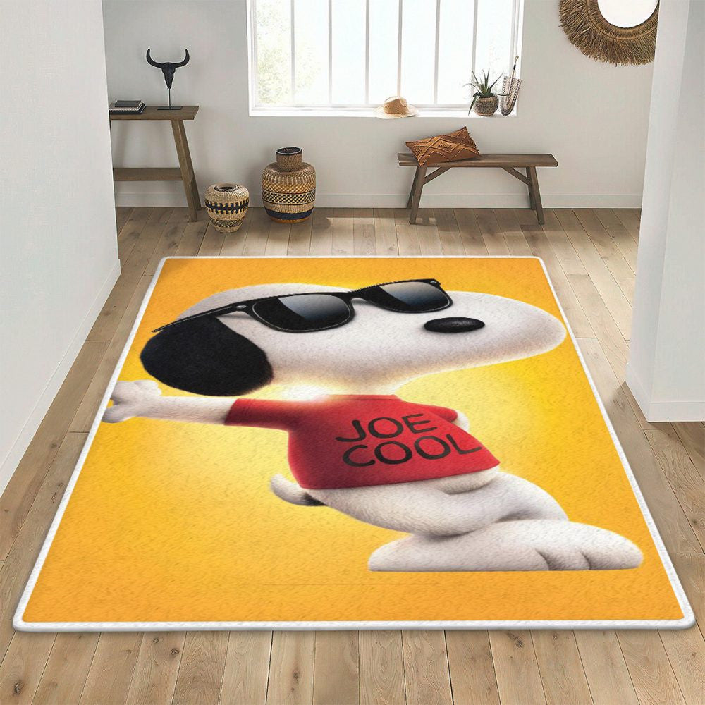 Erdnüsse Snoopy 001 Teppich, Teppiche - Outdoor Teppich, Teppich Wohnzimmer, Küchenteppich, Kinderzimmer, Modern
