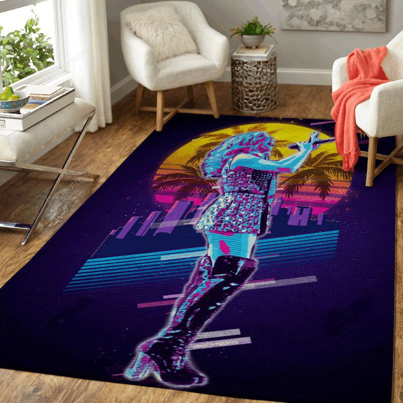 Kylie Minoguework Musik Synthwave 80S Teppich, Teppiche - Outdoor Teppich, Teppich Wohnzimmer, Küchenteppich, Kinderzimmer, Modern