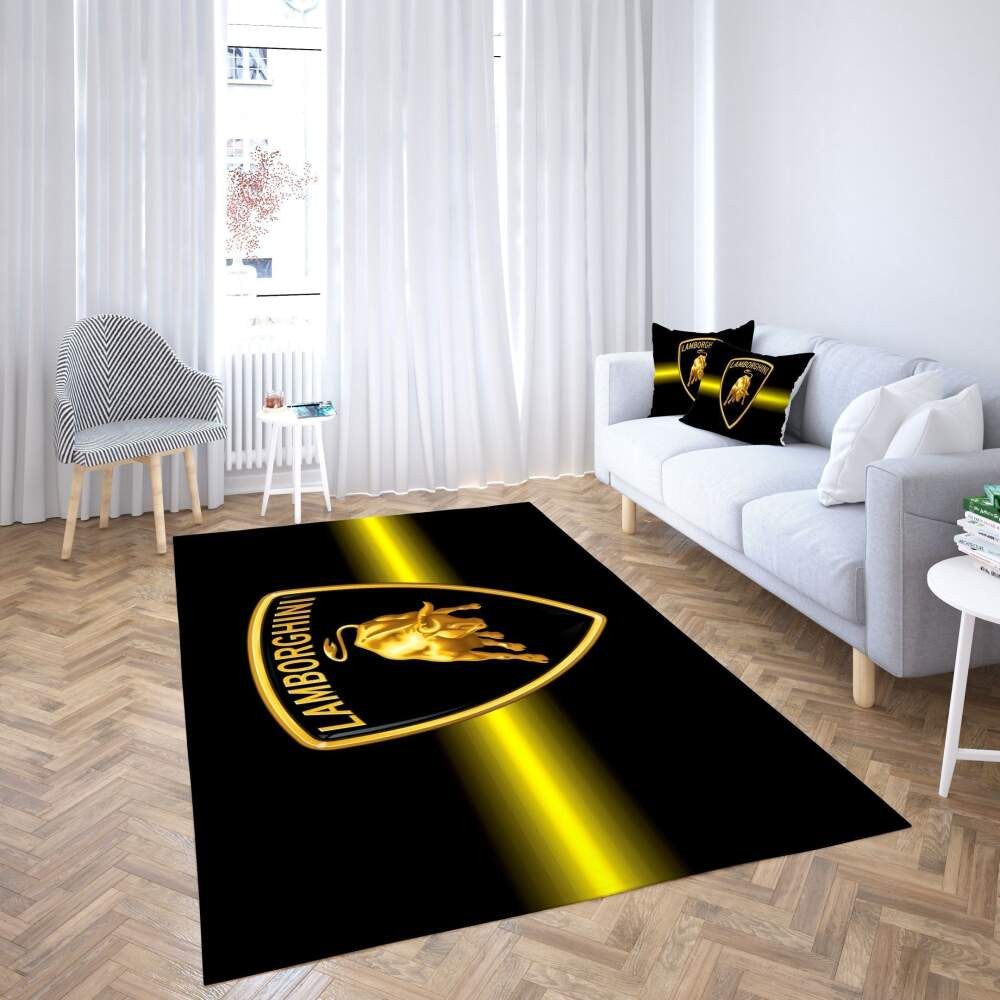 Kreatives Design des Lamborghini-Logobereichs Teppich, Teppiche - Outdoor Teppich, Teppich Wohnzimmer, Küchenteppich, Kinderzimmer, Modern