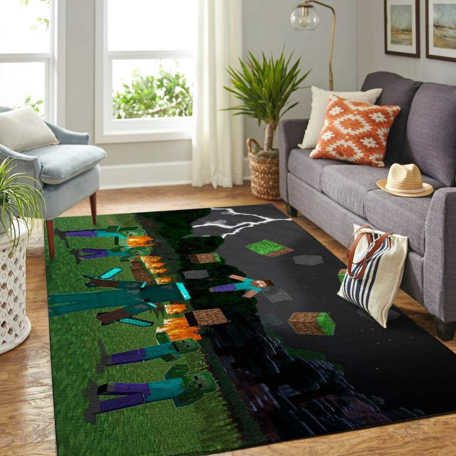 Minecraft Videospiel Gfd 19120722 Teppich, Teppiche - Outdoor Teppich, Teppich Wohnzimmer, Küchenteppich, Kinderzimmer, Modern