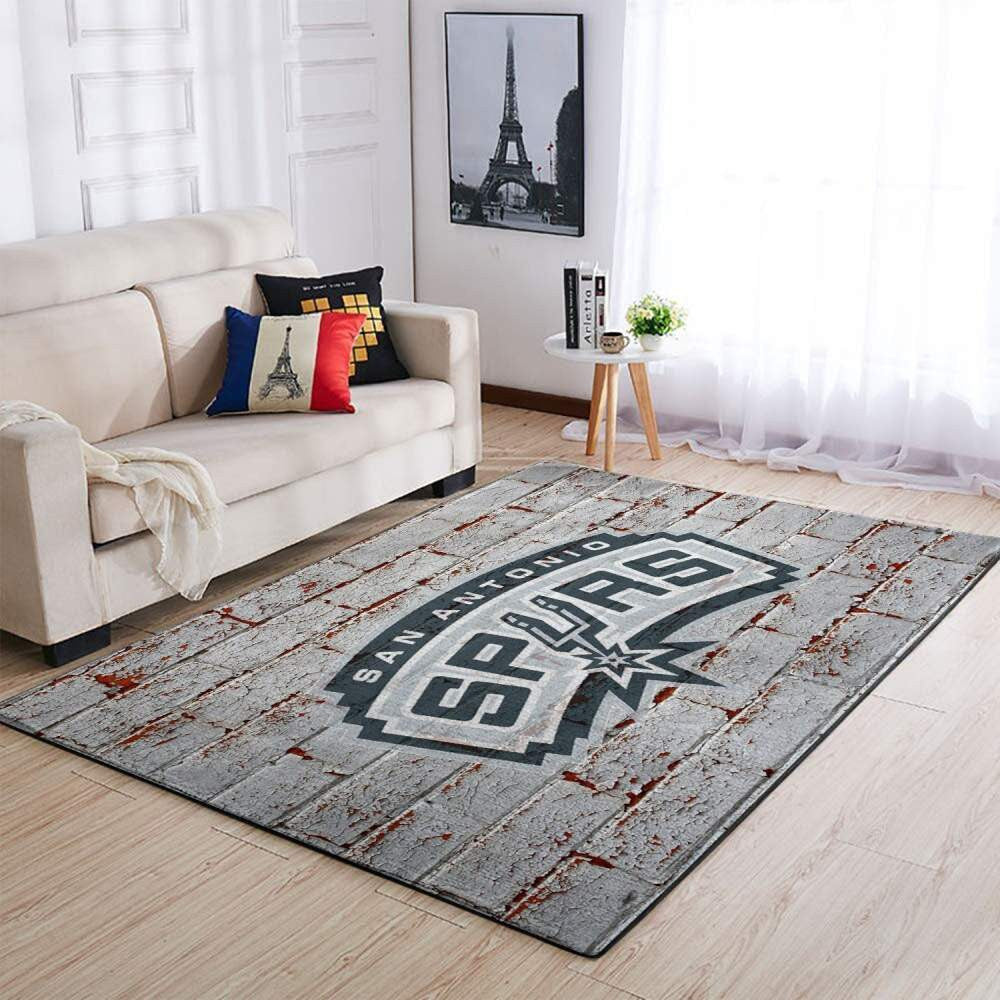 San Antonio Spurs Area NBA-Basketballteam Logo009 Teppich, Teppiche - Outdoor Teppich, Teppich Wohnzimmer, Küchenteppich, Kinderzimmer, Modern