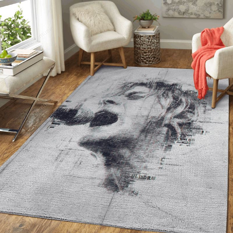 Kurt Cobain Illustrationsmusik Teppich, Teppiche - Outdoor Teppich, Teppich Wohnzimmer, Küchenteppich, Kinderzimmer, Modern