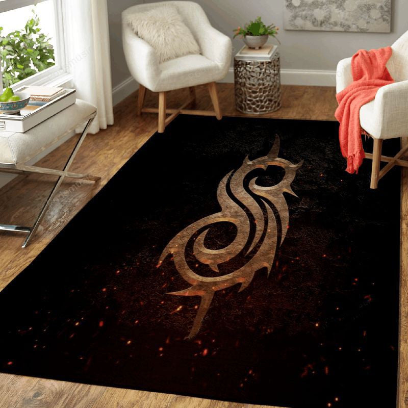 Slipknot-Zeichen-Musik-Symbole Teppich, Teppiche - Outdoor Teppich, Teppich Wohnzimmer, Küchenteppich, Kinderzimmer, Modern