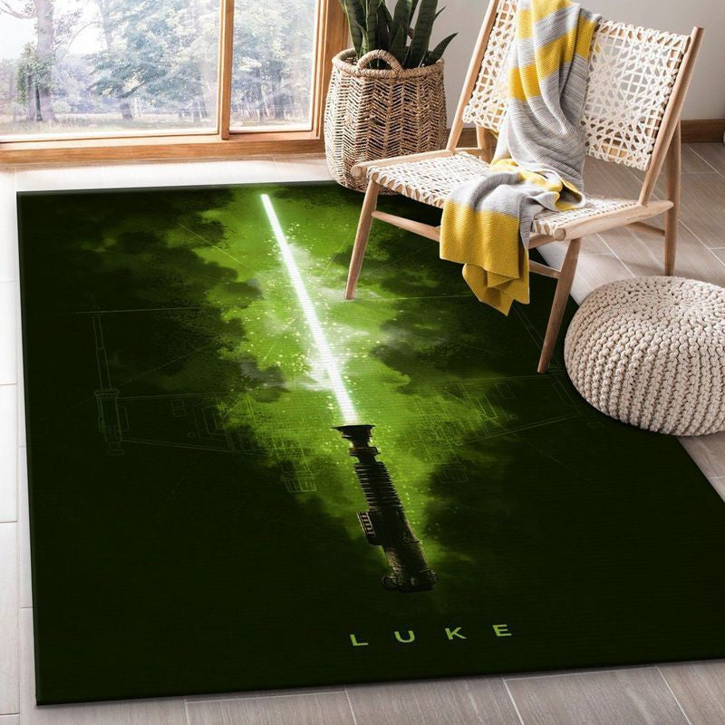 Luke Star Wars Lichtschwerter Teppich, Teppiche - Outdoor Teppich, Teppich Wohnzimmer, Küchenteppich, Kinderzimmer, Modern