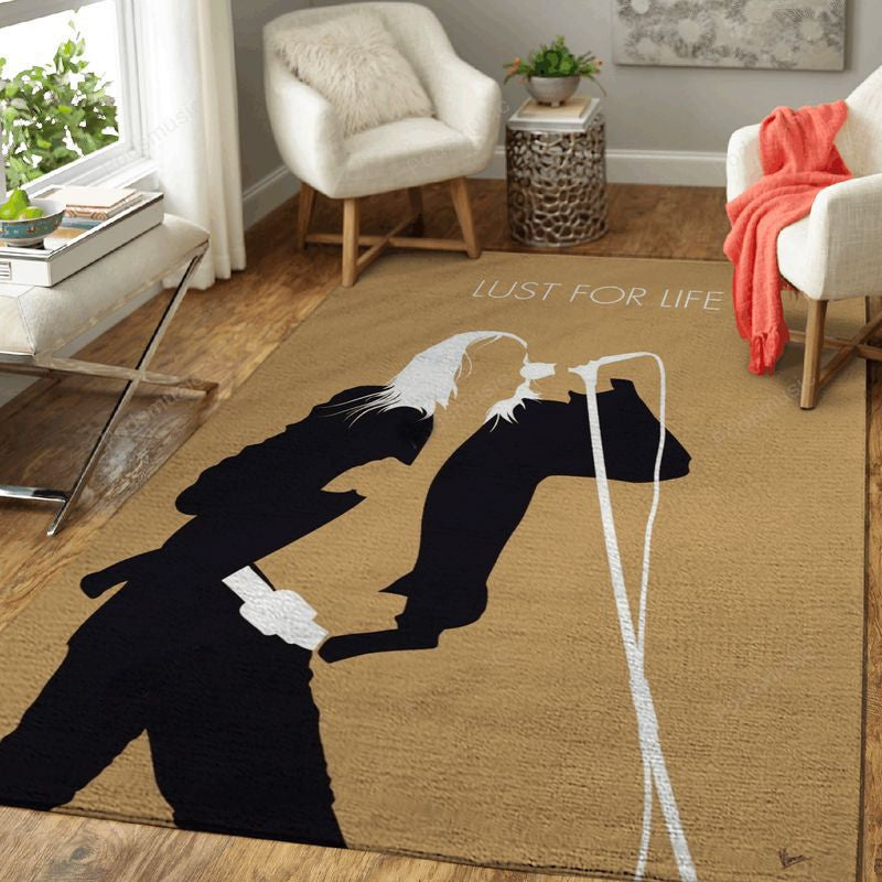 Mein Iggy Pop Minimal Musicwork Minimal Musicworks Teppich, Teppiche - Outdoor Teppich, Teppich Wohnzimmer, Küchenteppich, Kinderzimmer, Modern