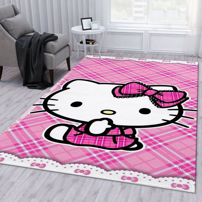 Hallo Kitty 2 Teppich, Teppiche - Outdoor Teppich, Teppich Wohnzimmer, Küchenteppich, Kinderzimmer, Modern