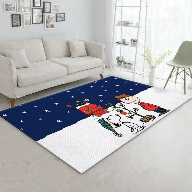 Snoopy Schnee Teppich, Teppiche - Outdoor Teppich, Teppich Wohnzimmer, Küchenteppich, Kinderzimmer, Modern