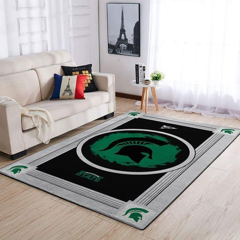 Michigan State Spartans Area Ncaa Football Basketball Decor Teppich, Teppiche - Outdoor Teppich, Teppich Wohnzimmer, Küchenteppich, Kinderzimmer, Modern