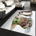 Mandalorianisches Baby Yoda Star Wars 72 Teppich, Teppiche - Outdoor Teppich, Teppich Wohnzimmer, Küchenteppich, Kinderzimmer, Modern