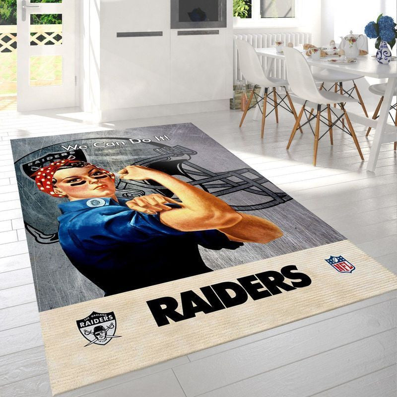 Las Vegas Raiders NFL 22 Teppich, Teppiche - Outdoor Teppich, Teppich Wohnzimmer, Küchenteppich, Kinderzimmer, Modern