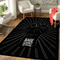 Rage Against The Machine Rock'n'Roll für Fans Teppich, Teppiche - Outdoor Teppich, Teppich Wohnzimmer, Küchenteppich, Kinderzimmer, Modern