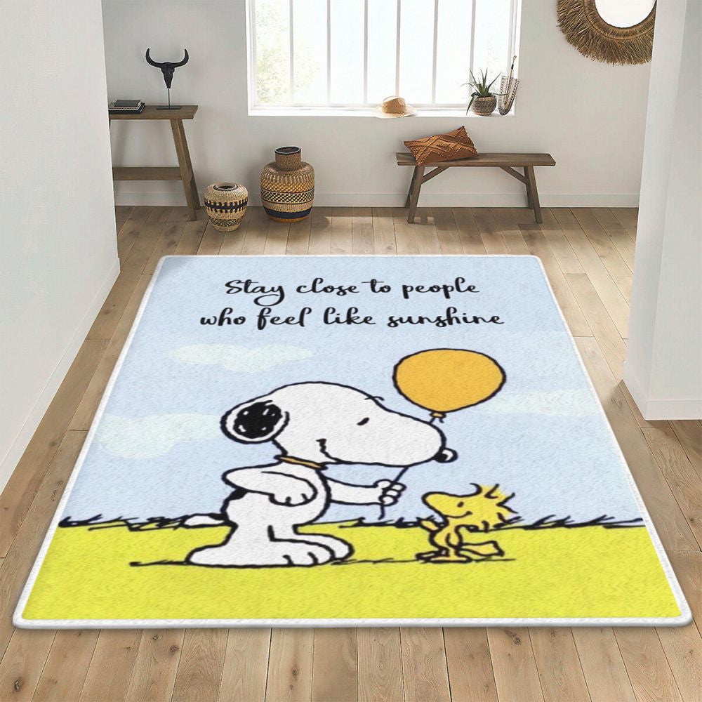 Erdnüsse Snoopy 002 Teppich, Teppiche - Outdoor Teppich, Teppich Wohnzimmer, Küchenteppich, Kinderzimmer, Modern