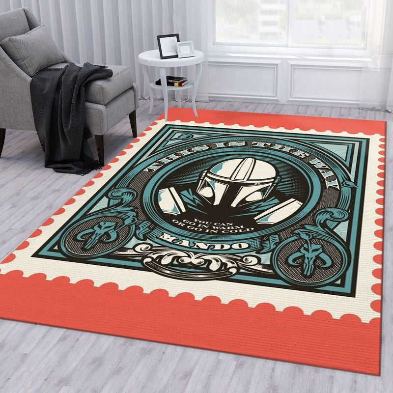 Mandalorianisches Baby Yoda Star Wars 45 Teppich, Teppiche - Outdoor Teppich, Teppich Wohnzimmer, Küchenteppich, Kinderzimmer, Modern