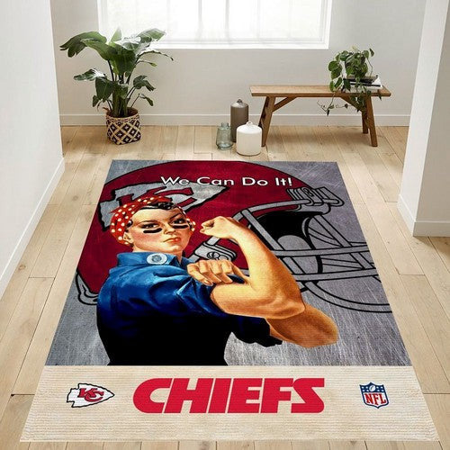 Kansas City Chiefs Nfl Logo-Bereich für Geschenk Dez Teppich, Teppiche - Outdoor Teppich, Teppich Wohnzimmer, Küchenteppich, Kinderzimmer, Modern
