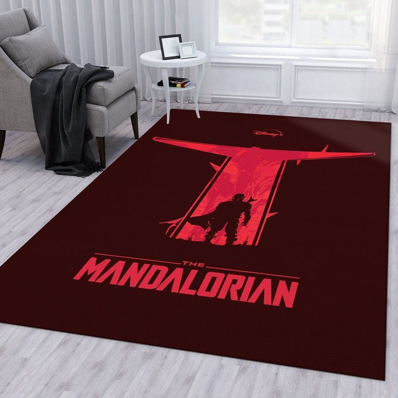 Mandalorianisches Baby Yoda Star Wars 64 Teppich, Teppiche - Outdoor Teppich, Teppich Wohnzimmer, Küchenteppich, Kinderzimmer, Modern