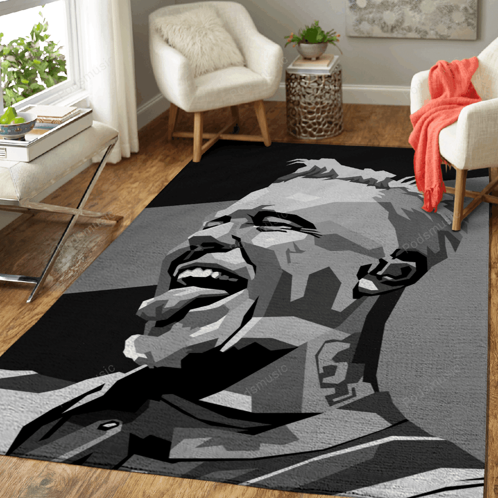 James Hetfield Bw Musik für Fans Teppich, Teppiche - Outdoor Teppich, Teppich Wohnzimmer, Küchenteppich, Kinderzimmer, Modern