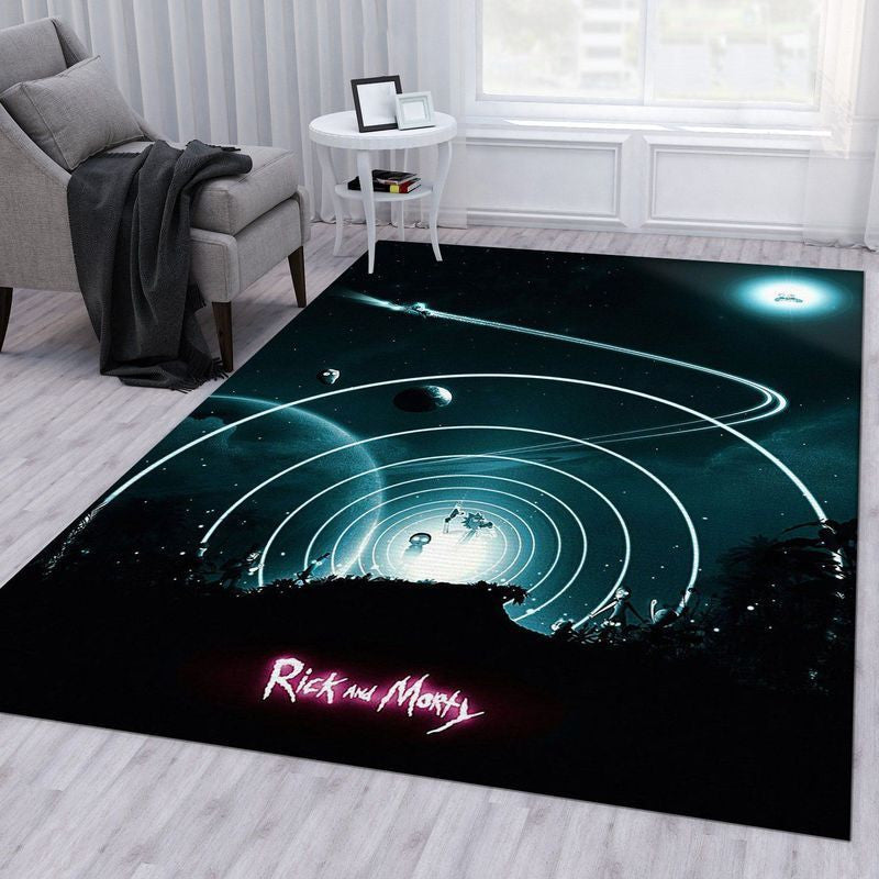 Rick and Morty 10 Area Floor Decor And Teppich, Teppiche - Outdoor Teppich, Teppich Wohnzimmer, Küchenteppich, Kinderzimmer, Modern
