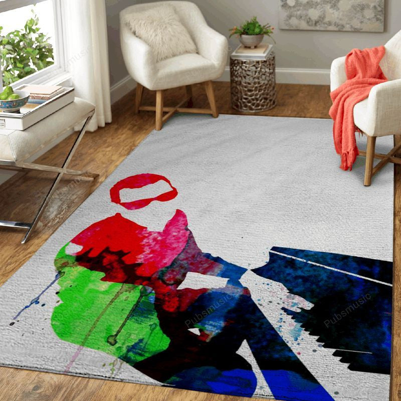 Ray Charles Aquarell-Musiklegenden auf der Bühne Teppich, Teppiche - Outdoor Teppich, Teppich Wohnzimmer, Küchenteppich, Kinderzimmer, Modern