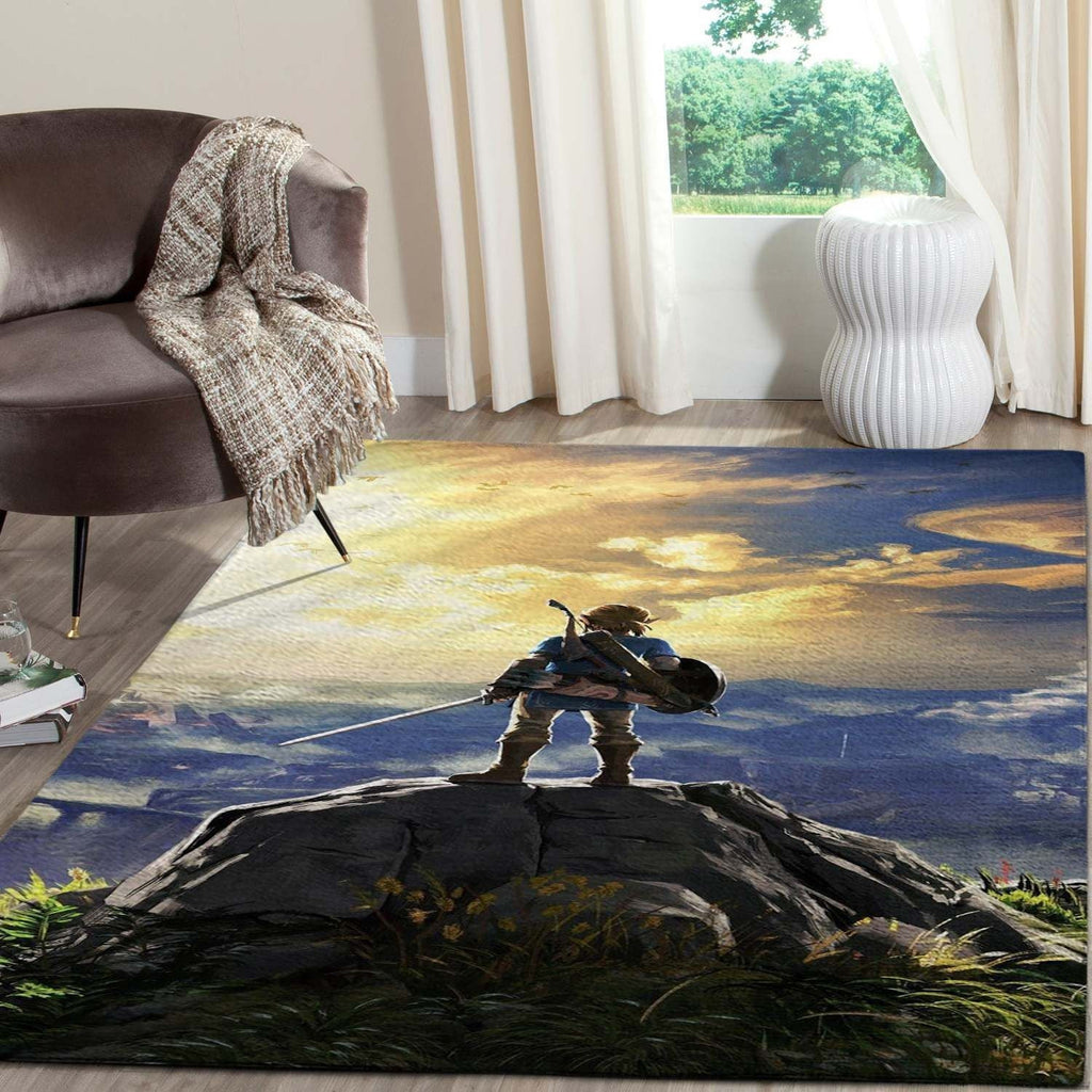 Legend Of Zelda-Logo-Spielbereich Fn161244 Teppich, Teppiche - Outdoor Teppich, Teppich Wohnzimmer, Küchenteppich, Kinderzimmer, Modern