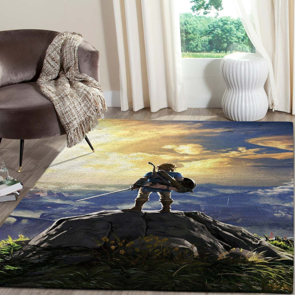 Legend Of Zelda-Logo-Spielbereich Fn161244 Teppich, Teppiche - Outdoor Teppich, Teppich Wohnzimmer, Küchenteppich, Kinderzimmer, Modern