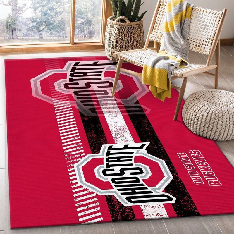 Ohio State Buckeyes Ncaa 1 Teppich, Teppiche - Outdoor Teppich, Teppich Wohnzimmer, Küchenteppich, Kinderzimmer, Modern