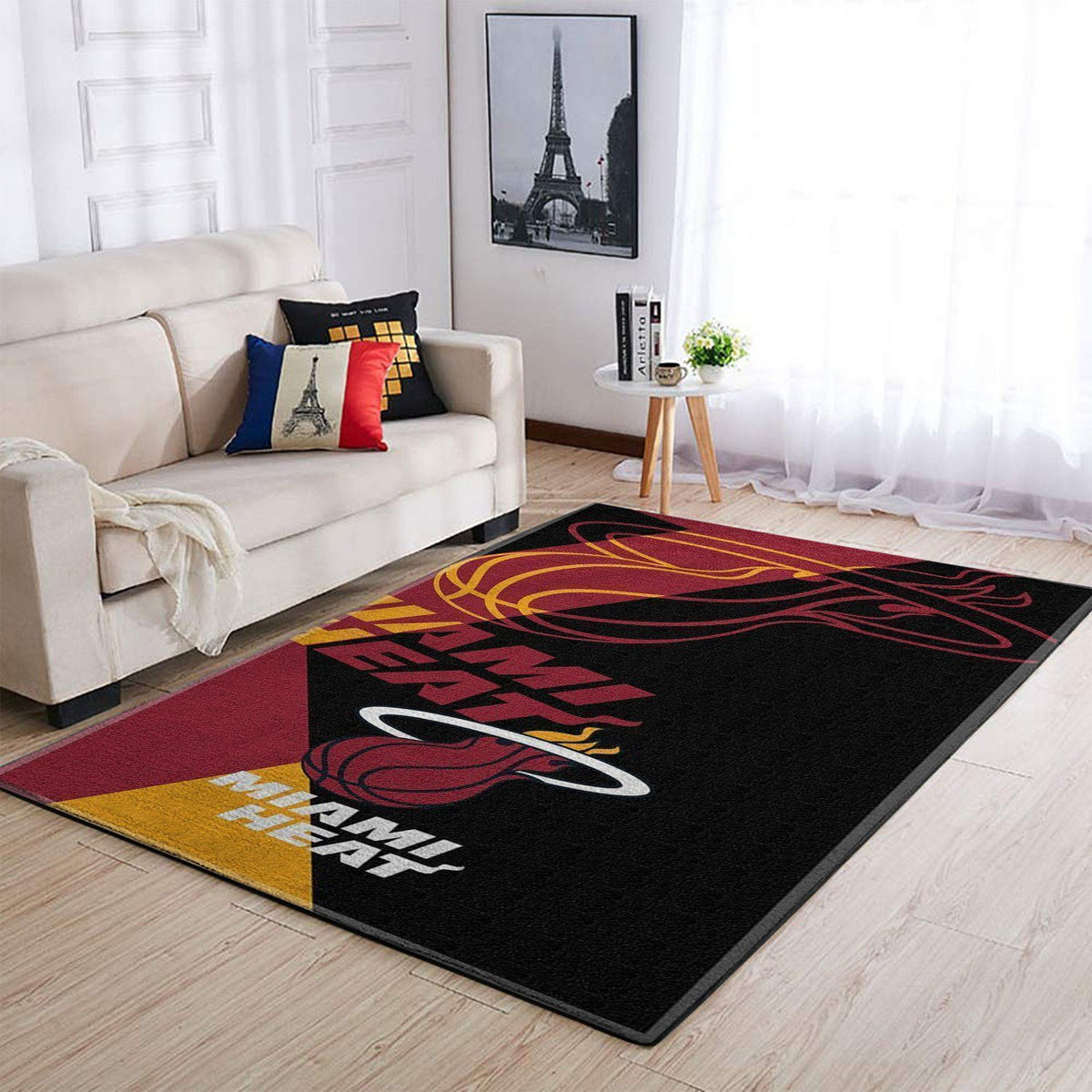 Miami Heat Area NBA-Basketballteam Logo012 Teppich, Teppiche - Outdoor Teppich, Teppich Wohnzimmer, Küchenteppich, Kinderzimmer, Modern
