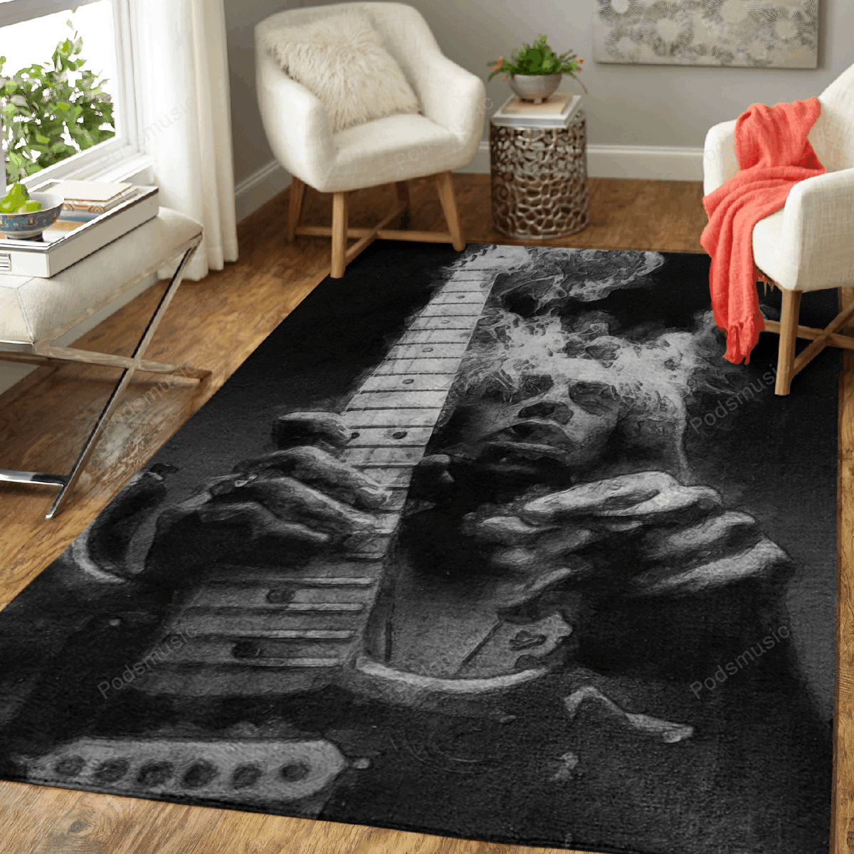 Rock'n'Roll-Lebensmusik für Fans Teppich, Teppiche - Outdoor Teppich, Teppich Wohnzimmer, Küchenteppich, Kinderzimmer, Modern