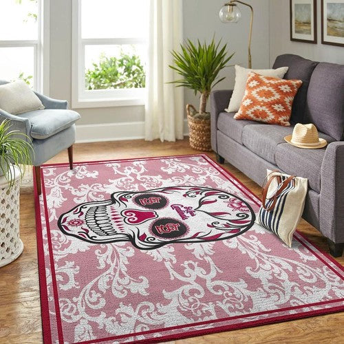 St. Louis Cardinals Mlb Team Logo Skull Style Schönes Geschenk Rect Teppich, Teppiche - Outdoor Teppich, Teppich Wohnzimmer, Küchenteppich, Kinderzimmer, Modern
